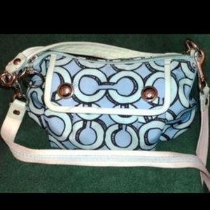 Coach purse - blue/green